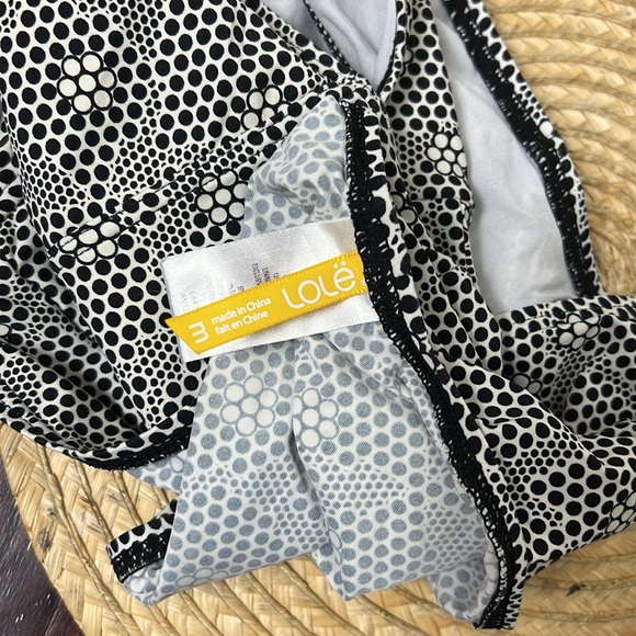 Lole Island Bubble Cutout Back Strapless Aztec Print Swimsuit Size Medium - Picture 5 of 10